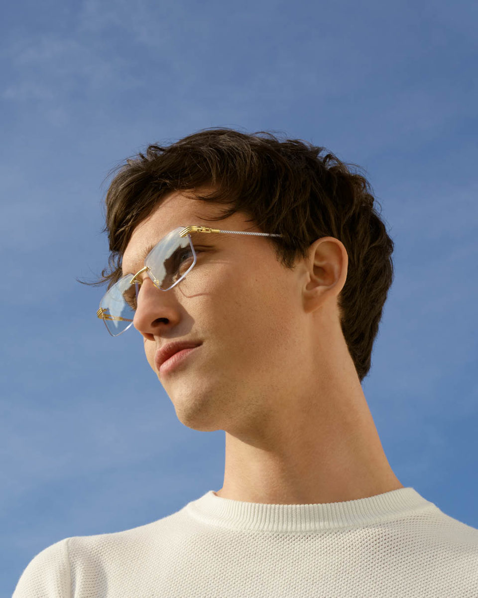 Fred métal homme plaqué or chez Winston Optique