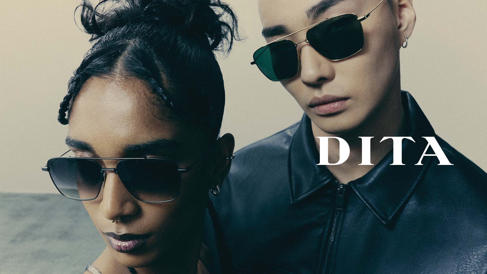 Lunettes DITA noires avec fines branches, désormais disponibles chez Winston Optique.
