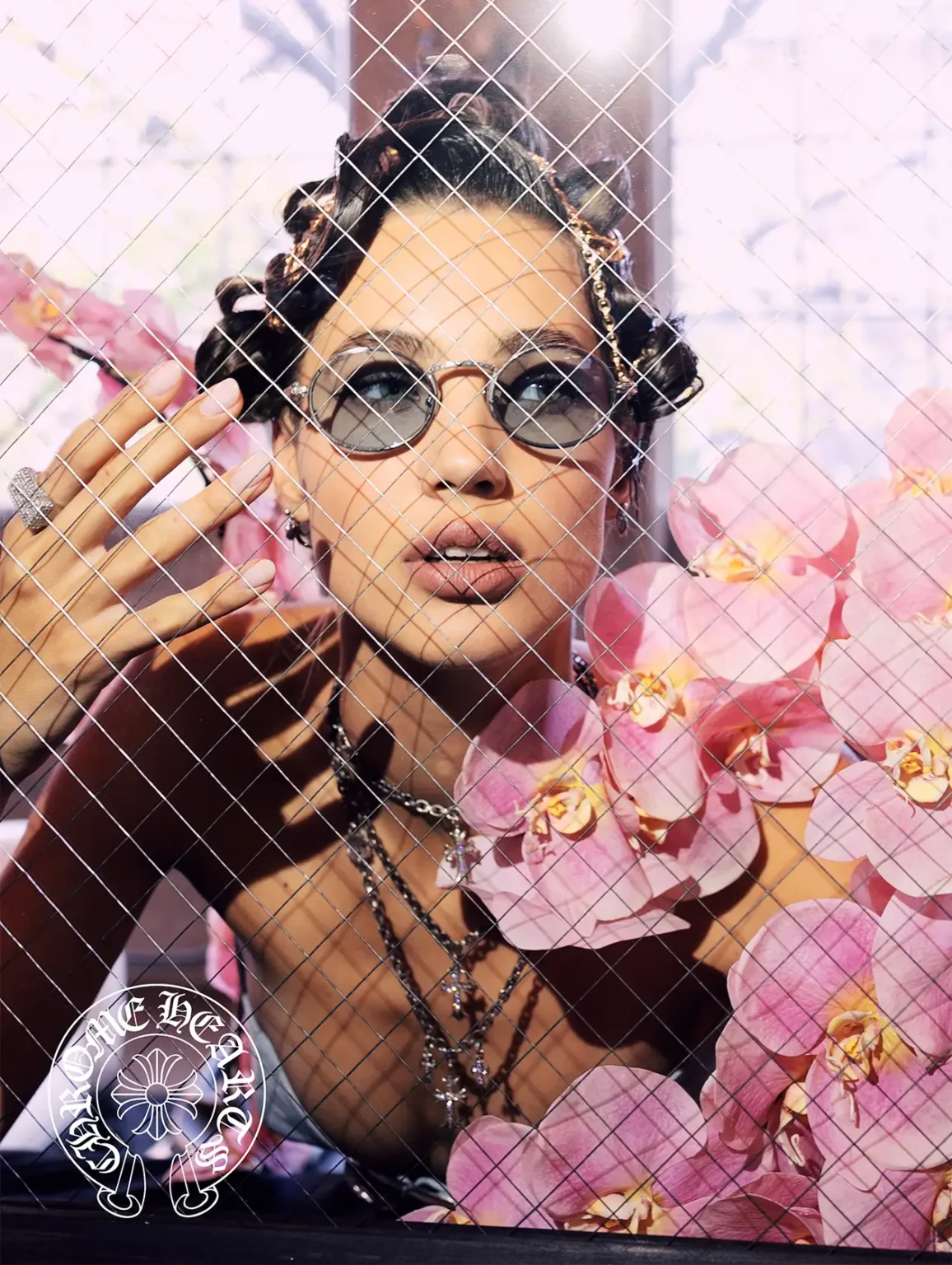 Lunettes Chrome Hearts noire, désormais disponibles chez Winston Optique.