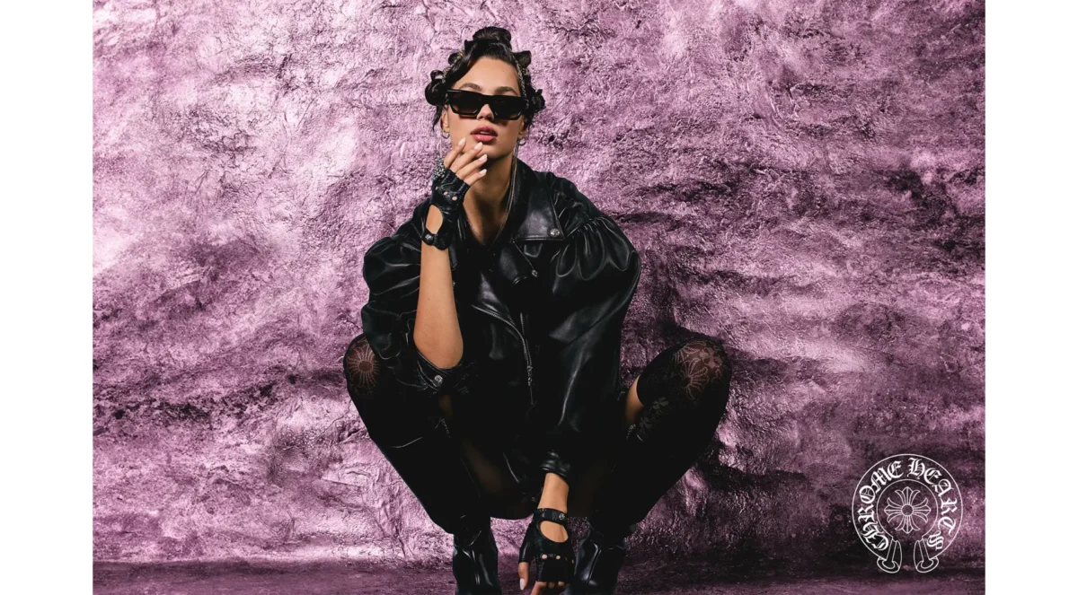 Lunettes Chrome Hearts noire, désormais disponibles chez Winston Optique.